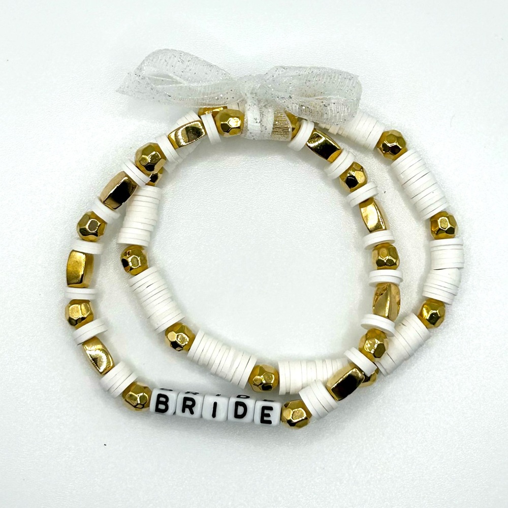 🌟BRIDE🌟 Clay Bracelet Set